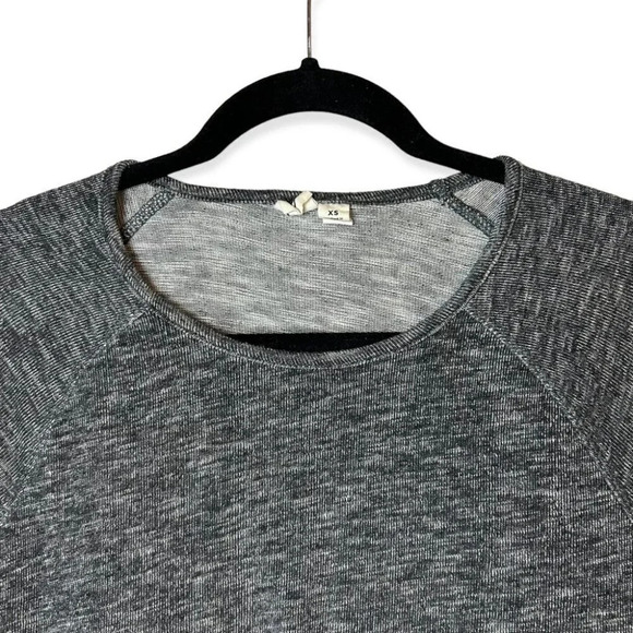 Tentree Dark Grey Long Sleeve Wrap Sweater Top - Picture 3 of 8